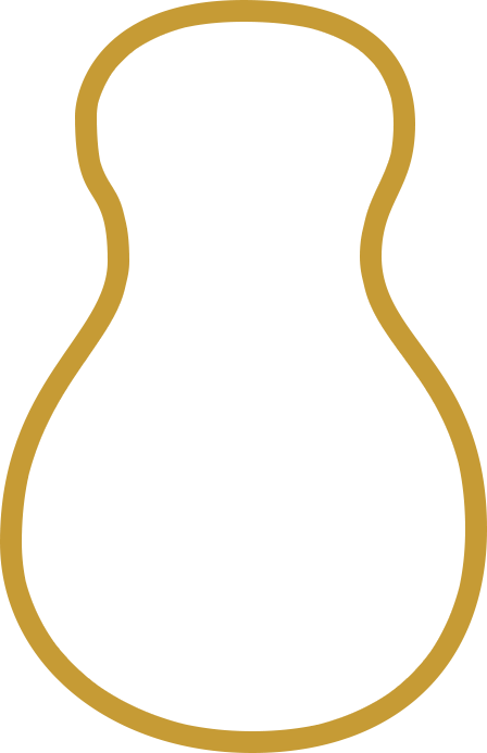 Outline of a 000-12 fret guitar